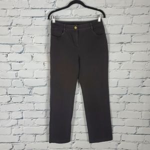 St. John Yellow Label Brown Straight Leg Pants